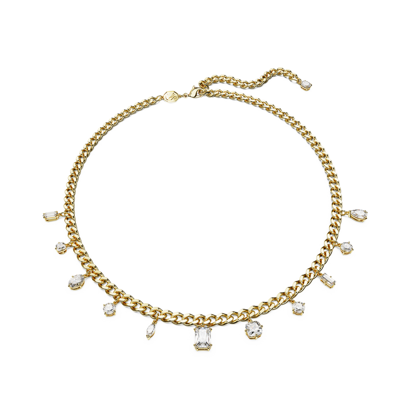 SWAROVSKI DEXTERA NECKLACE, MIXED CUTS, WHITE, GOLD-TONE PLATED 5663338