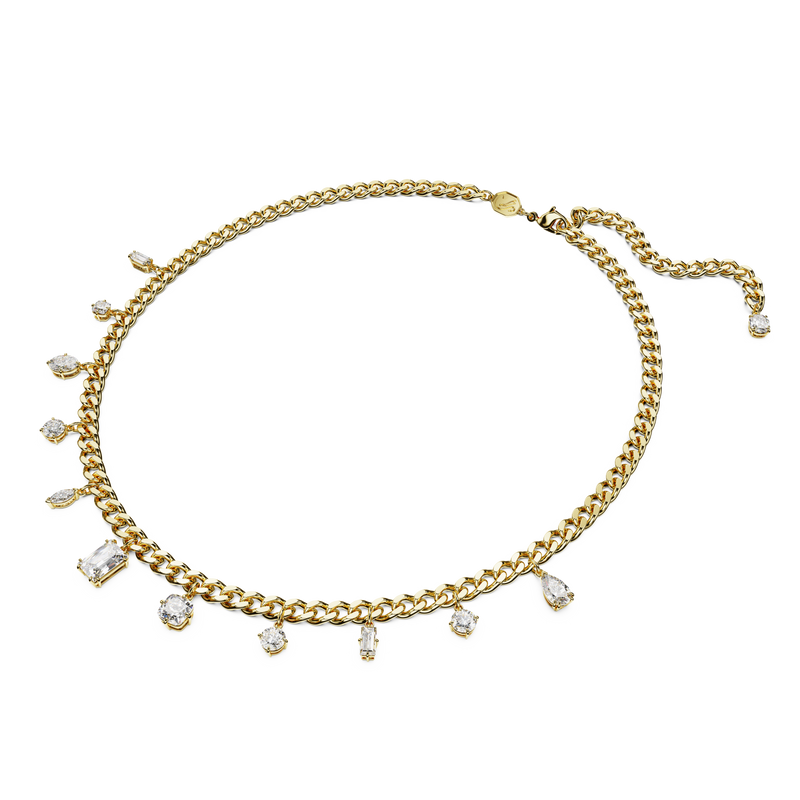 SWAROVSKI DEXTERA NECKLACE, MIXED CUTS, WHITE, GOLD-TONE PLATED 5663338