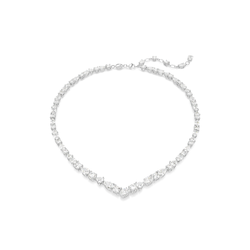 SWAROVSKI MESMERA NECKLACE, MIXED CUTS, WHITE, RHODIUM PLATED 5665242