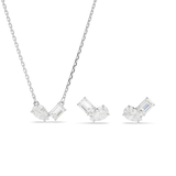 SWAROVSKI MESMERA SET, MIXED CUTS, WHITE, RHODIUM PLATED 5665829