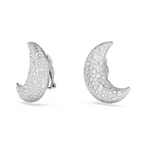 SWAROVSKI LUNA CLIP EARRINGS, MOON, WHITE, RHODIUM PLATED 5666158