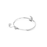 SWAROVSKI LUNA BANGLE, MOON, WHITE, RHODIUM PLATED 5666175
