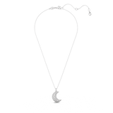 SWAROVSKI LUNA PENDANT, MOON, WHITE, RHODIUM PLATED 5666181