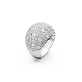 SWAROVSKI LUNA COCKTAIL RING, MOON, WHITE, RHODIUM PLATED