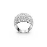 SWAROVSKI LUNA COCKTAIL RING, MOON, WHITE, RHODIUM PLATED