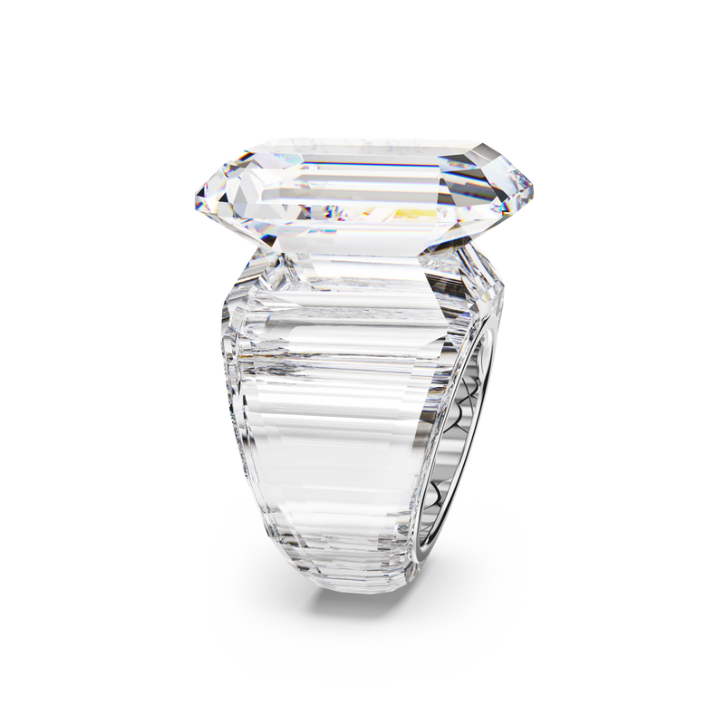 SWAROVSKI LUCENT COCKTAIL RING, OCTAGON CUT, WHITE