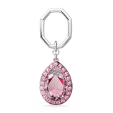 SWAROVSKI KEY RING, PEAR CUT, PINK 5666646