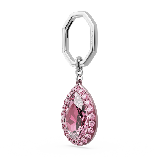 SWAROVSKI KEY RING, PEAR CUT, PINK 5666646