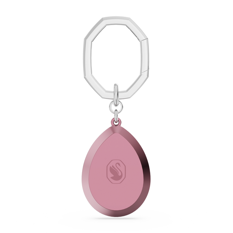 SWAROVSKI KEY RING, PEAR CUT, PINK 5666646