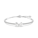 SWAROVSKI MESMERA BANGLE, MIXED CUTS, WHITE, RHODIUM PLATED 5667253