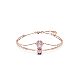SWAROVSKI STILLA BANGLE, MIXED CUTS, PINK, ROSE GOLD-TONE PLATED 5668243