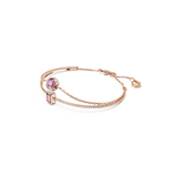 SWAROVSKI STILLA BANGLE, MIXED CUTS, PINK, ROSE GOLD-TONE PLATED 5668243