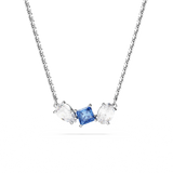 Swarovski Mesmera pendant, Mixed cuts, Blue, Rhodium plated 5668276