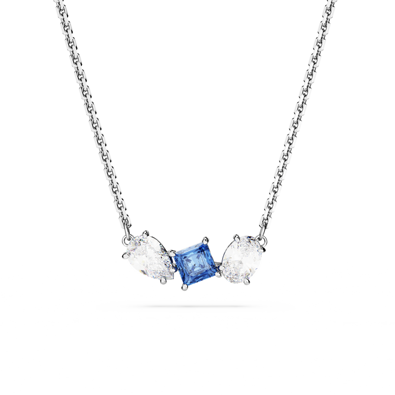 SWAROVSKI MESMERA PENDANT, MIXED CUTS, BLUE, RHODIUM PLATED 5668276