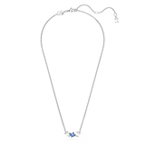 Swarovski Mesmera pendant, Mixed cuts, Blue, Rhodium plated