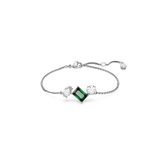 Swarovski Mesmera bracelet, Mixed cuts, Green, Rhodium plated 5668360