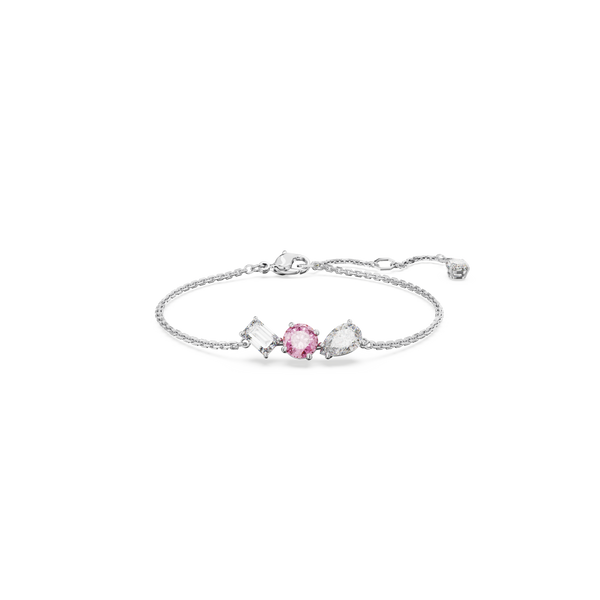 SWAROVSKI MESMERA BRACELET, MIXED CUTS, PINK, RHODIUM PLATED 5668361