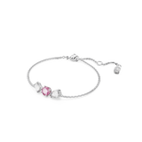 SWAROVSKI MESMERA BRACELET, MIXED CUTS, PINK, RHODIUM PLATED 5668361