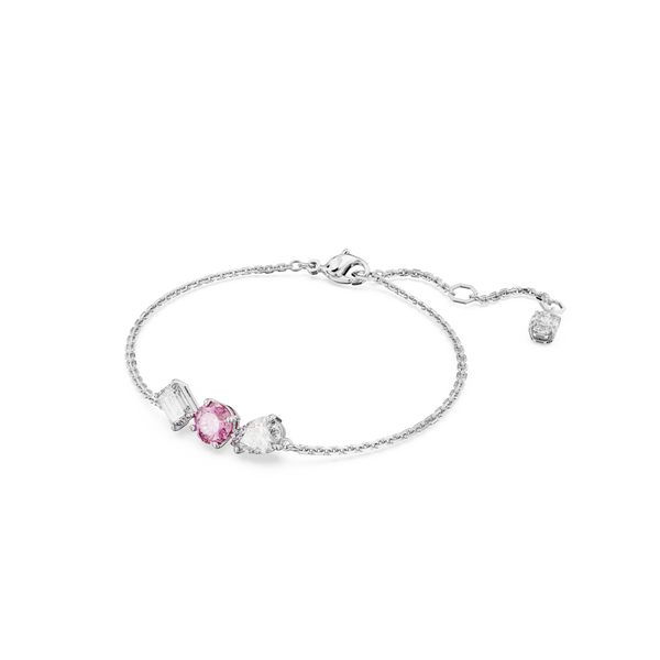 SWAROVSKI MESMERA BRACELET, MIXED CUTS, PINK, RHODIUM PLATED 5668361