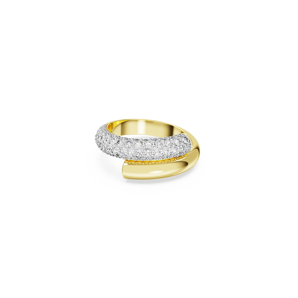 SWAROVSKI DEXTERA COCKTAIL RING, WHITE, GOLD-TONE PLATED