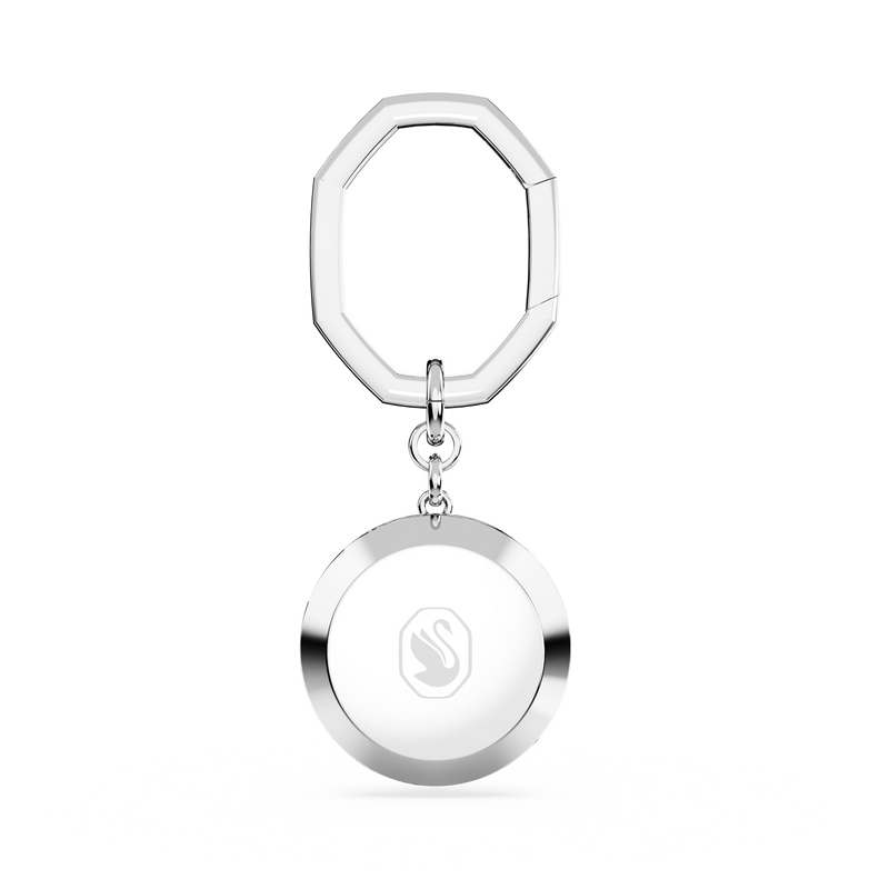 SWAROVSKI KEY RING, ROUND CUT, WHITE, RHODIUM PLATED 5669119