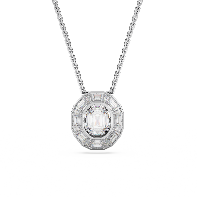 SWAROVSKI MESMERA PENDANT, OCTAGON CUT, WHITE, RHODIUM PLATED 5669915