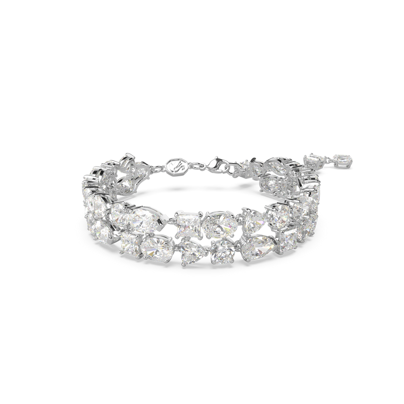 SWAROVSKI MESMERA BRACELET, MIXED CUTS, WHITE, RHODIUM PLATED 5669927