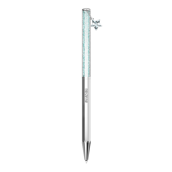 SWAROVSKI CRYSTALLINE BALLPOINT PEN, STAR, BLUE, CHROME PLATED 5669929