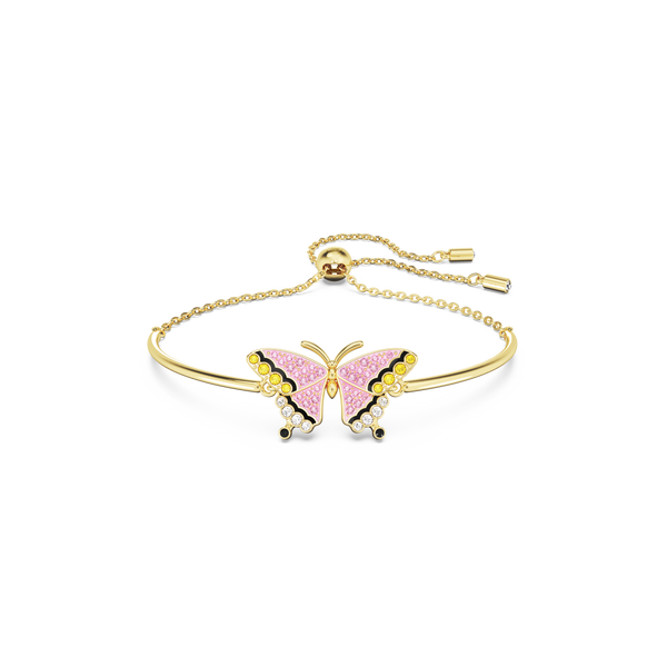 SWAROVSKI IDYLLIA BRACELET, BUTTERFLY, MULTICOLORED, GOLD-TONE PLATED 5670053