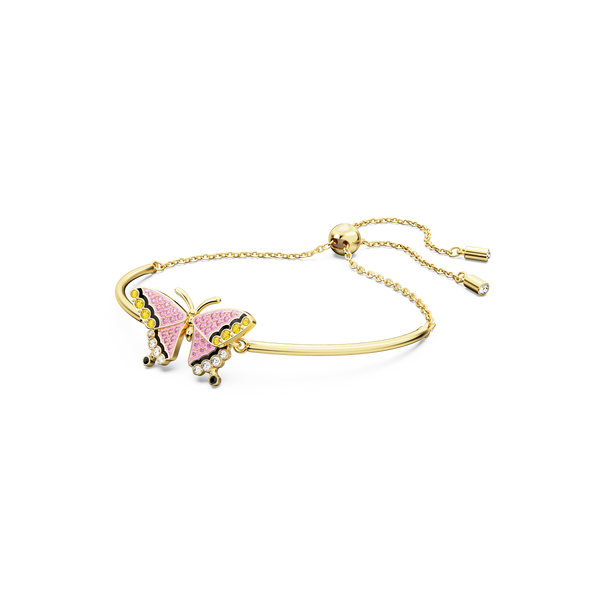 SWAROVSKI IDYLLIA BRACELET, BUTTERFLY, MULTICOLORED, GOLD-TONE PLATED 5670053