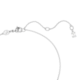 Swarovski Dextera pendant, Interlocking loop, White, Rhodium plated 5670251