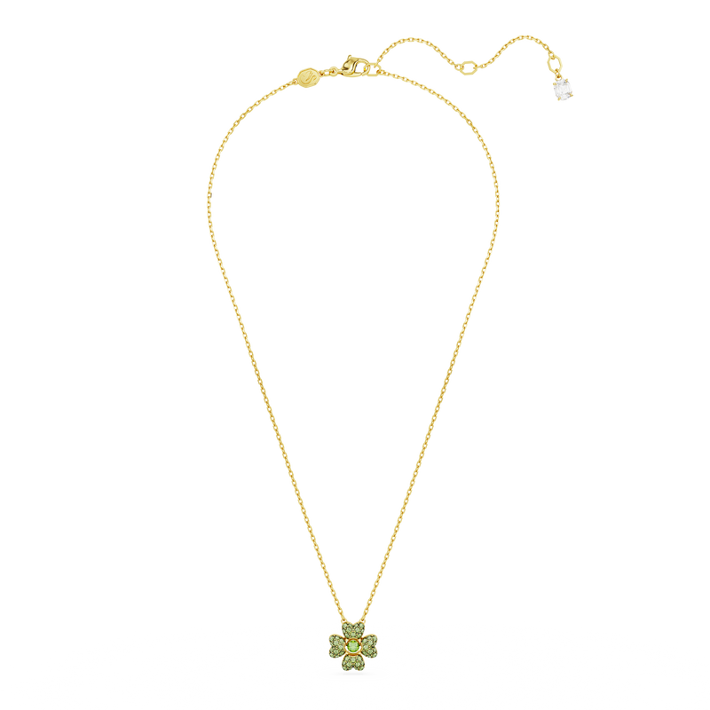 SWAROVSKI IDYLLIA PENDANT, CLOVER, GREEN, GOLD-TONE PLATED 5671144