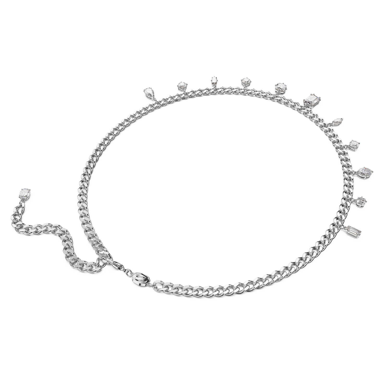 Swarovski Dextera necklace, Mixed cuts, White, Rhodium plated 5671183 – Finch Centre Jewellers Swarovski Dextera necklace, Mixed cuts, White, Rhodium plated 5671183 – Finch Centre Jewellers