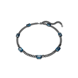 SWAROVSKI MILLENIA NECKLACE, OCTAGON CUT, BLUE, RUTHENIUM PLATED 5671243