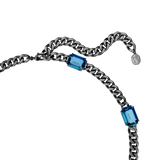 SWAROVSKI MILLENIA NECKLACE, OCTAGON CUT, BLUE, RUTHENIUM PLATED 5671243