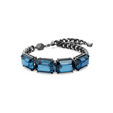 SWAROVSKI MILLENIA BRACELET, OCTAGON CUT, BLUE, RUTHENIUM PLATED 5671250
