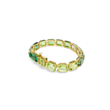 Swarovski Millenia bracelet, Octagon cut, Color gradient, Green, Gold-tone plated 5671258