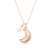 SWAROVSKI LUNA PENDANT, MOON, MULTICOLORED, ROSE GOLD-TONE PLATED 5671585
