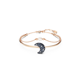 SWAROVSKI LUNA BANGLE, MOON, MULTICOLORED, ROSE GOLD-TONE PLATED 5671586