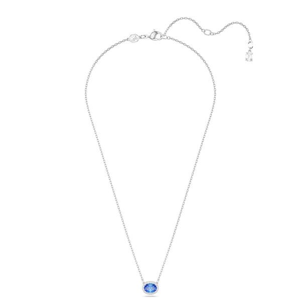 SWAROVSKI CONSTELLA NECKLACE, OVAL CUT, BLUE, RHODIUM PLATED 5671809