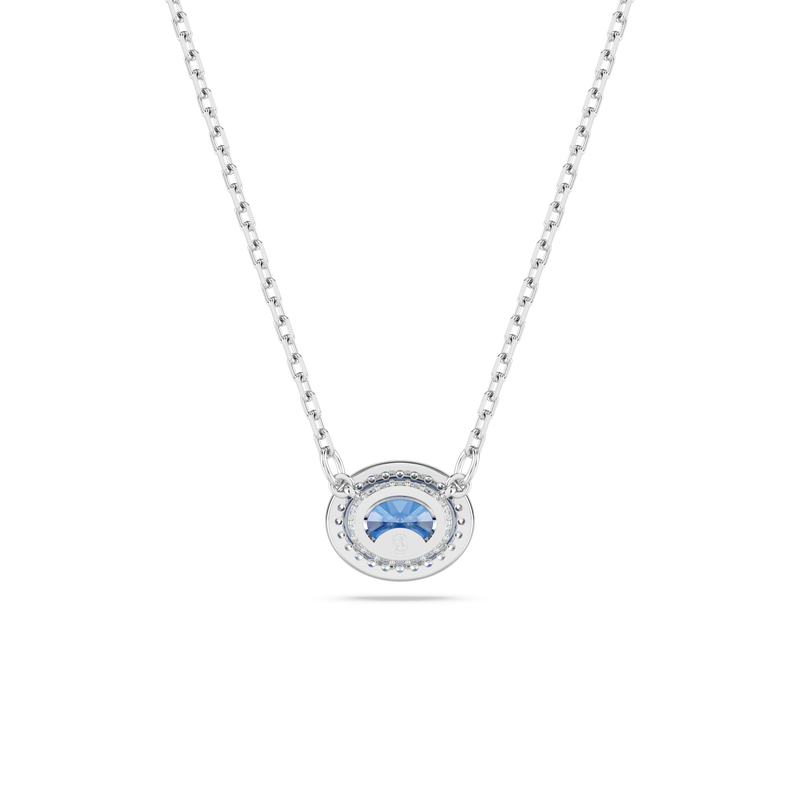 SWAROVSKI CONSTELLA NECKLACE, OVAL CUT, BLUE, RHODIUM PLATED 5671809