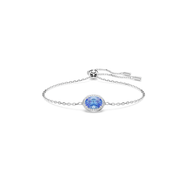 SWAROVSKI CONSTELLA BRACELET, OVAL CUT, BLUE, RHODIUM PLATED 5671895