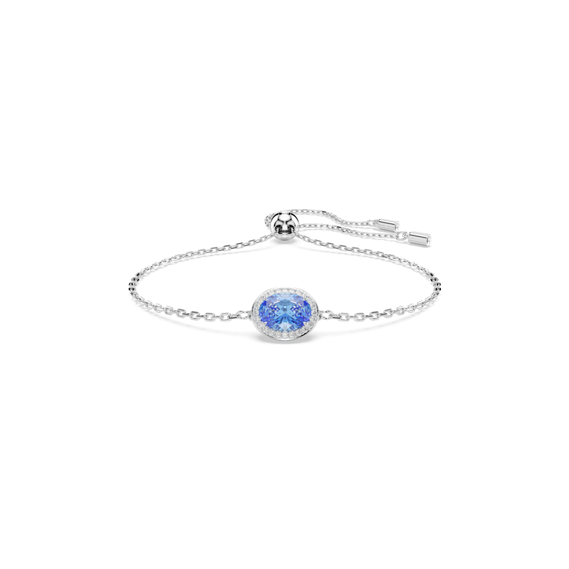 SWAROVSKI CONSTELLA BRACELET, OVAL CUT, BLUE, RHODIUM PLATED 5671895