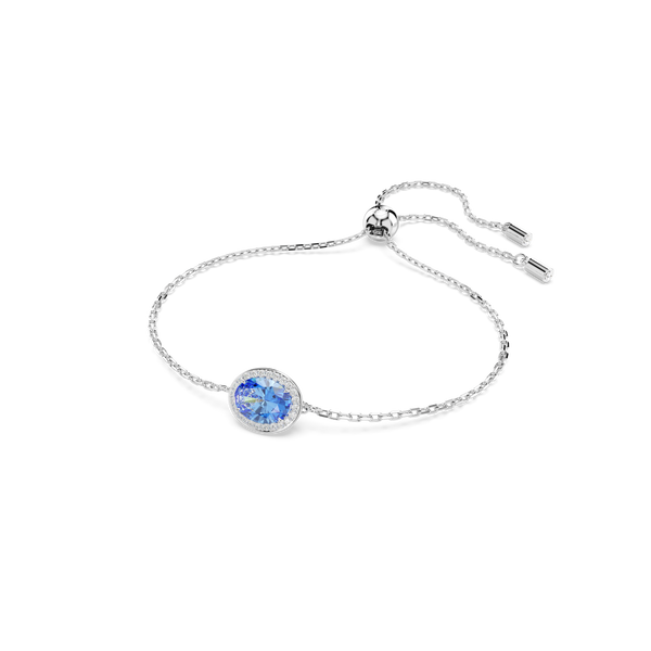 SWAROVSKI CONSTELLA BRACELET, OVAL CUT, BLUE, RHODIUM PLATED 5671895