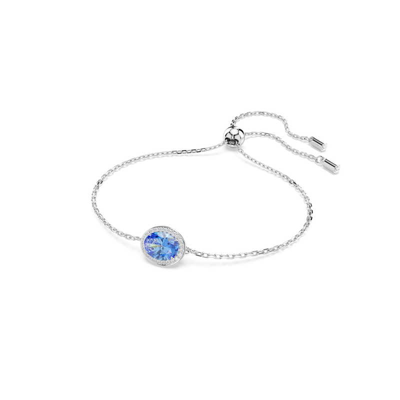 SWAROVSKI CONSTELLA BRACELET, OVAL CUT, BLUE, RHODIUM PLATED 5671895