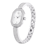 Swarovski Dextera bangle watch, Swiss Made, Metal bracelet, Silver tone, Stainless steel 5672977