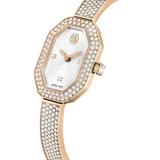 Swarovski Dextera bangle watch, Swiss Made, Metal bracelet, Gold tone, Champagne gold-tone finish 5672987