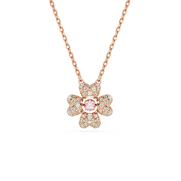 SWAROVSKI IDYLLIA PENDANT, CLOVER, WHITE, ROSE GOLD-TONE PLATED 5674211