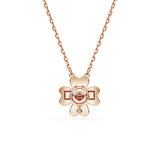 Swarovski Idyllia pendant, Clover, White, Rose gold-tone plated 5674211