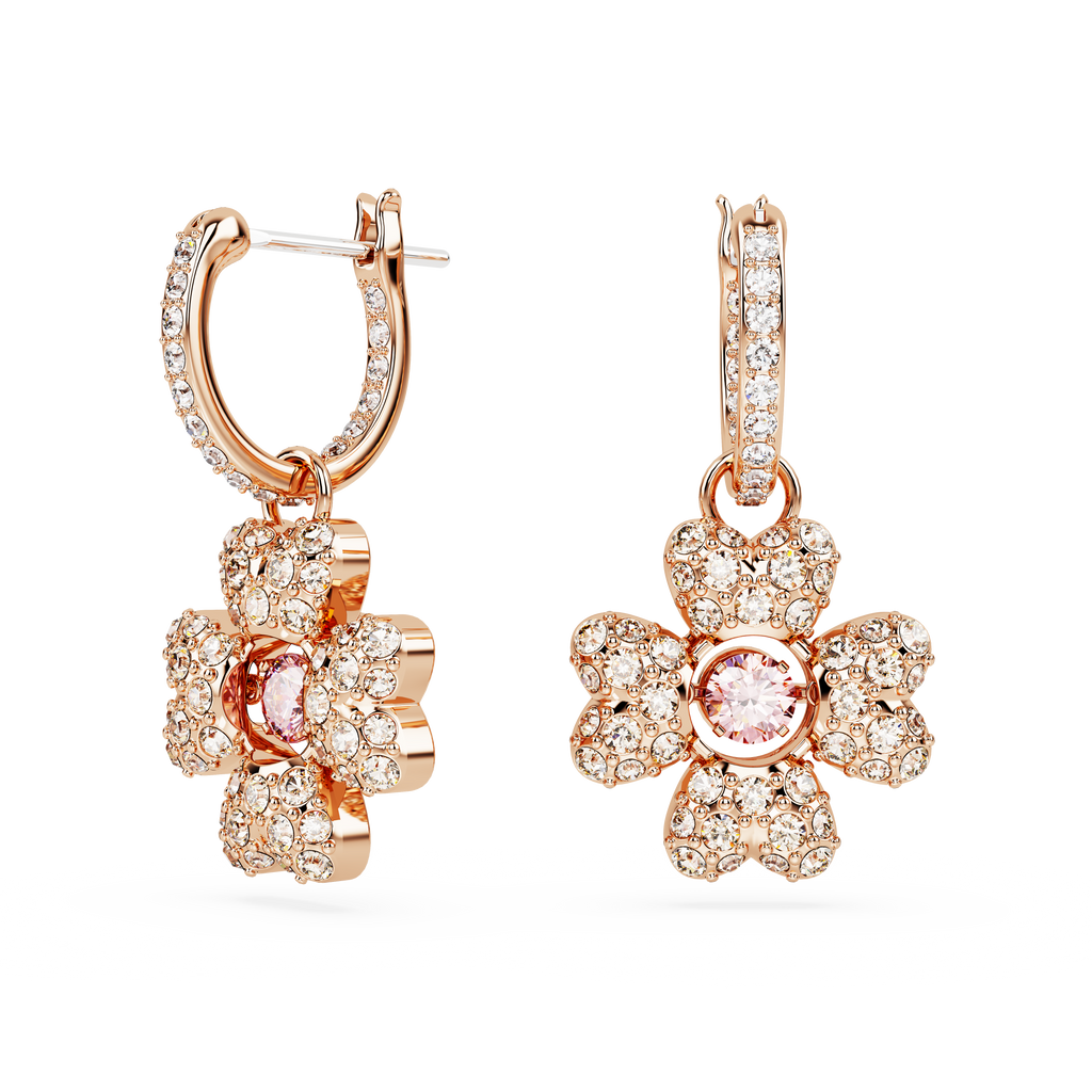 ピアス SWAROVSKI Idyllia rose gold clover drop earrings 5674212 5674212_png_df8d124b-bcef-4523